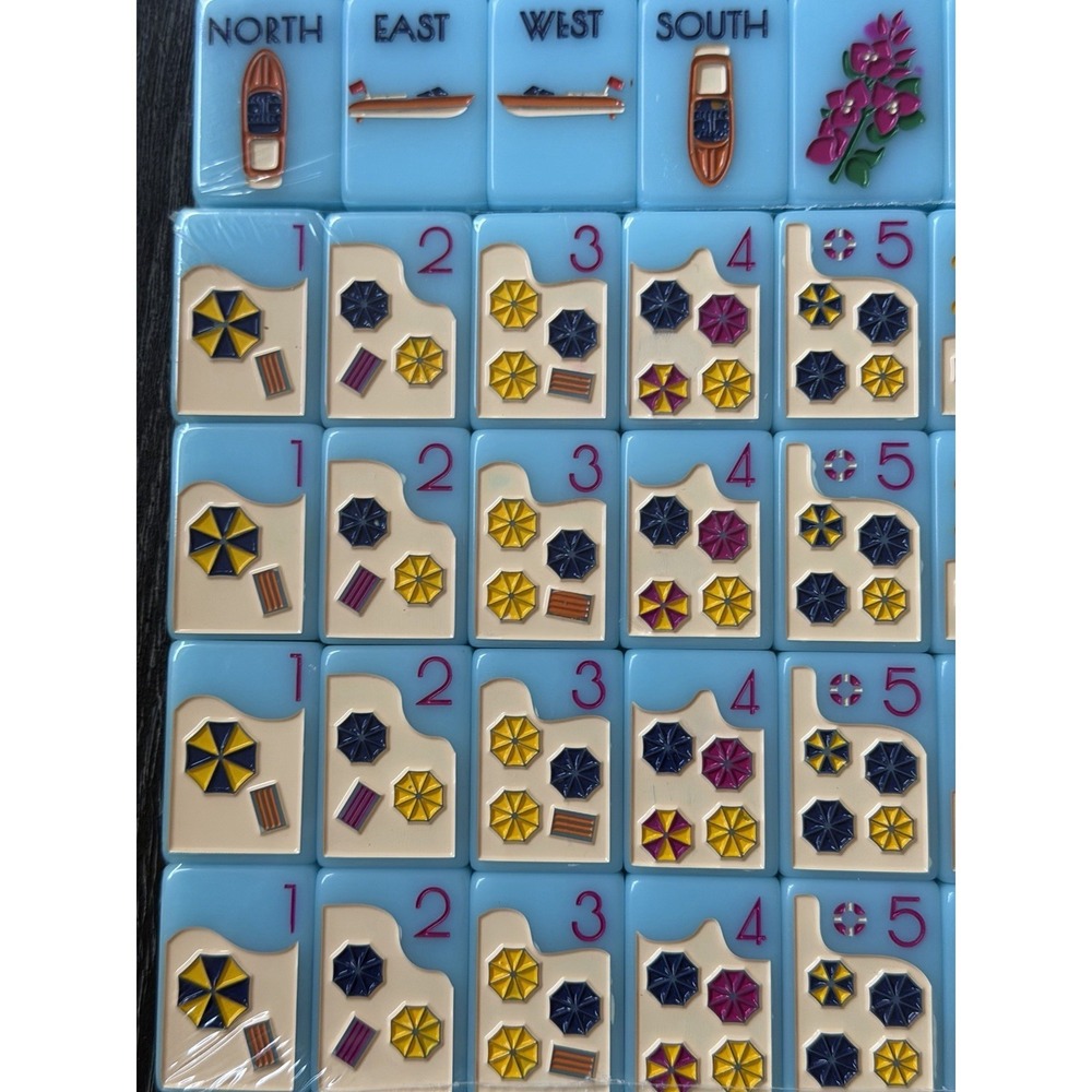 NEW! Beautiful Blue Travel Mahjong Tiles – American 160 Tiles - Riviera Beach - Picture 7 of 16